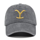 Yellowstone Dutton Ranch Embroidered Baseball Cap – Distressed Ponytail Hat with Sun Protection
