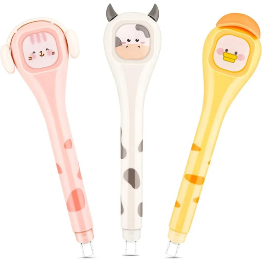 White Calibration Tape with Cute Pen Applicator – Quick Drying Japanese White-Out