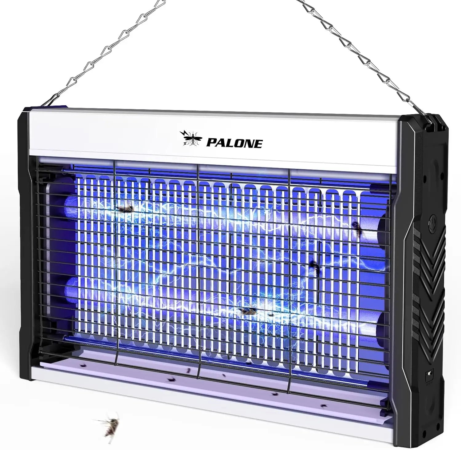 3200 V Electric Bug Zapper – Indoor Mosquito & Insect Killer with Hanging Chain & Removable Tray