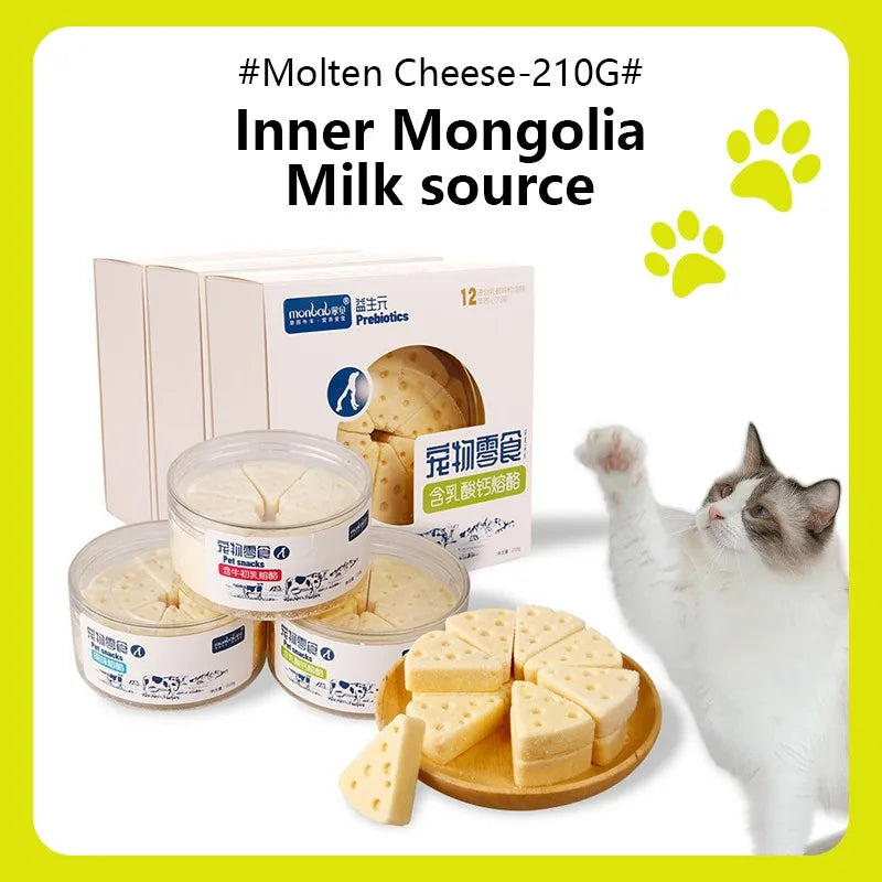 Pet Freeze-Dried Cheese Snacks – High-Calcium, Nutrient-Rich Treats for Dogs & Cats, Supports Digestion & Strong Bones