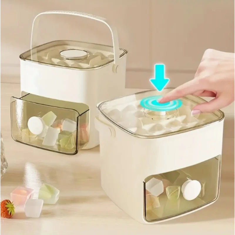 Eco-Friendly Portable Ice Maker – 48 Cubes in 10 Mins, 1.10L Capacity, Compact Design for Home, Office & Camping ❄️🥤