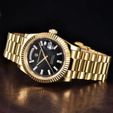 “Pagani Design DD36 Gold Black Automatic Mechanical Watch for Men – 2025 Luxury Sapphire Glass Wristwatch”