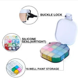 Paint Storage Palette Box – 16-Well Airtight Moisturizing Palette for Acrylic & Watercolor Painting 🎨