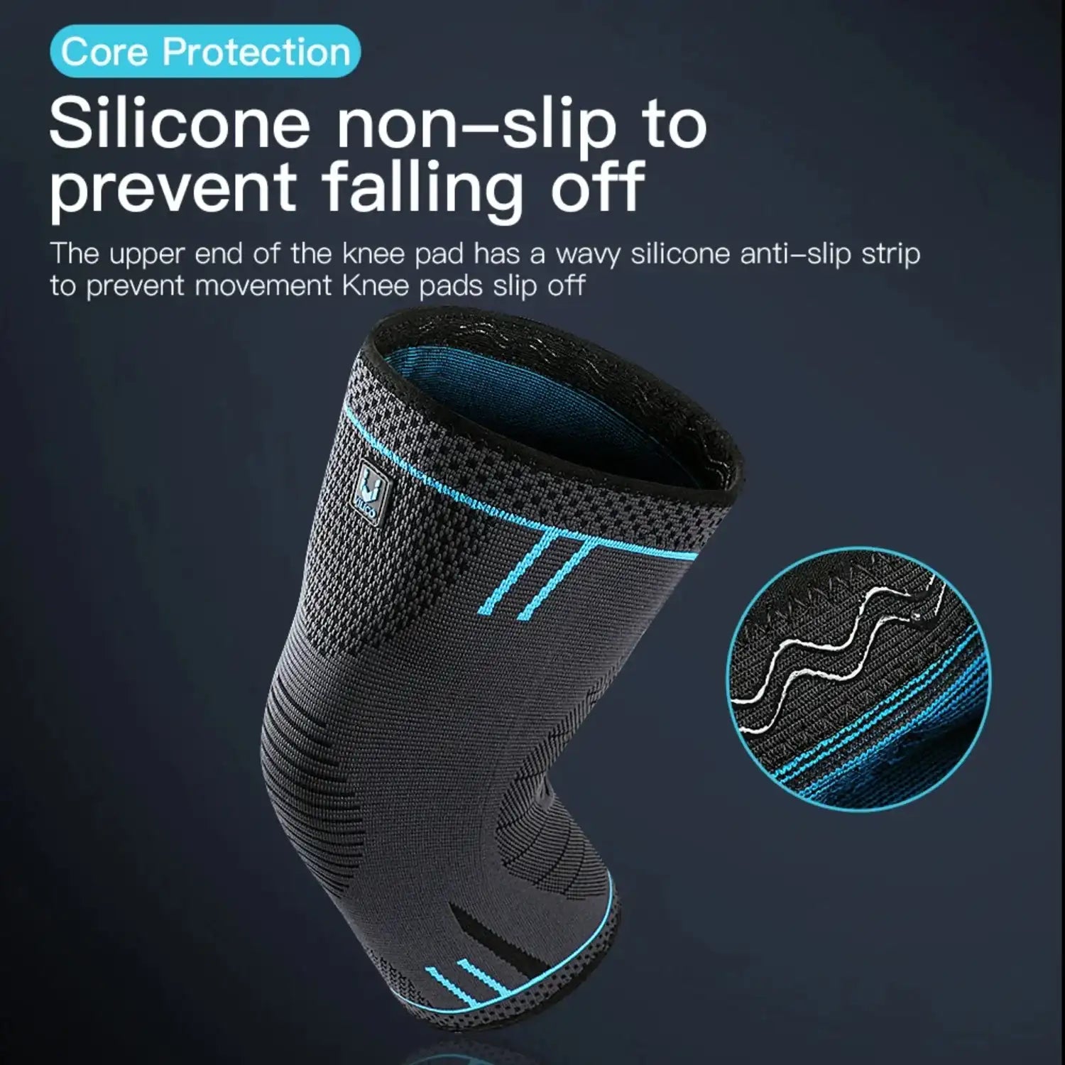 Compression Knee Sleeve for Sports – Support Brace for Running & Gym