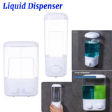 ABS Wall-Mounted Liquid Soap Dispenser – Single or Double Head Foam Hand-Wash & Shower Gel Pump