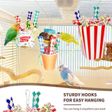 6PCS Bird Chew & Foraging Toys – Shredding Training Toys for Small & Medium Parrots, Budgies, Cockatiels, Lovebirds & Conures
