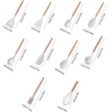 “19-Piece Food-Grade Silicone Kitchenware Set – Cooking Spoons, Cutting Board & Chef Knives”