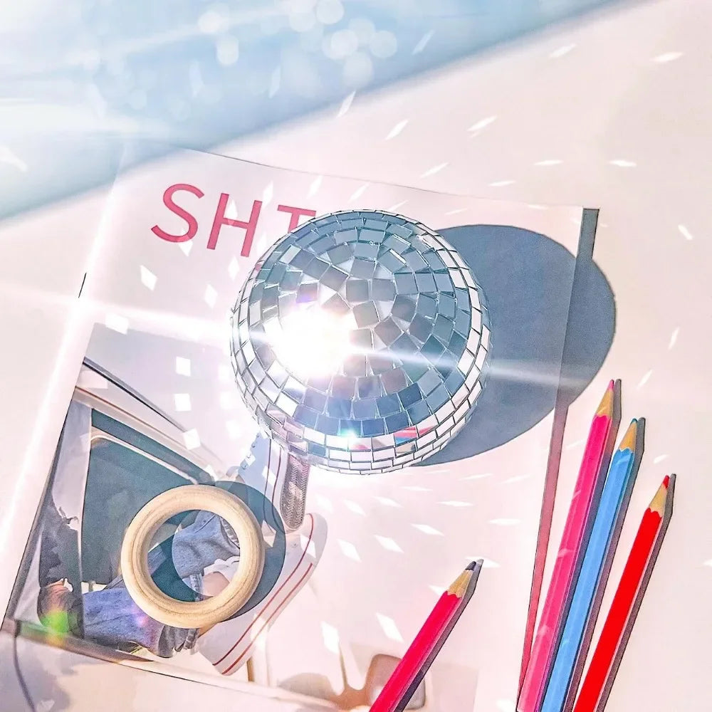 Luxury Disco Pen Holder with Base – Decorative Pencil Cup for Desk & Home Organization