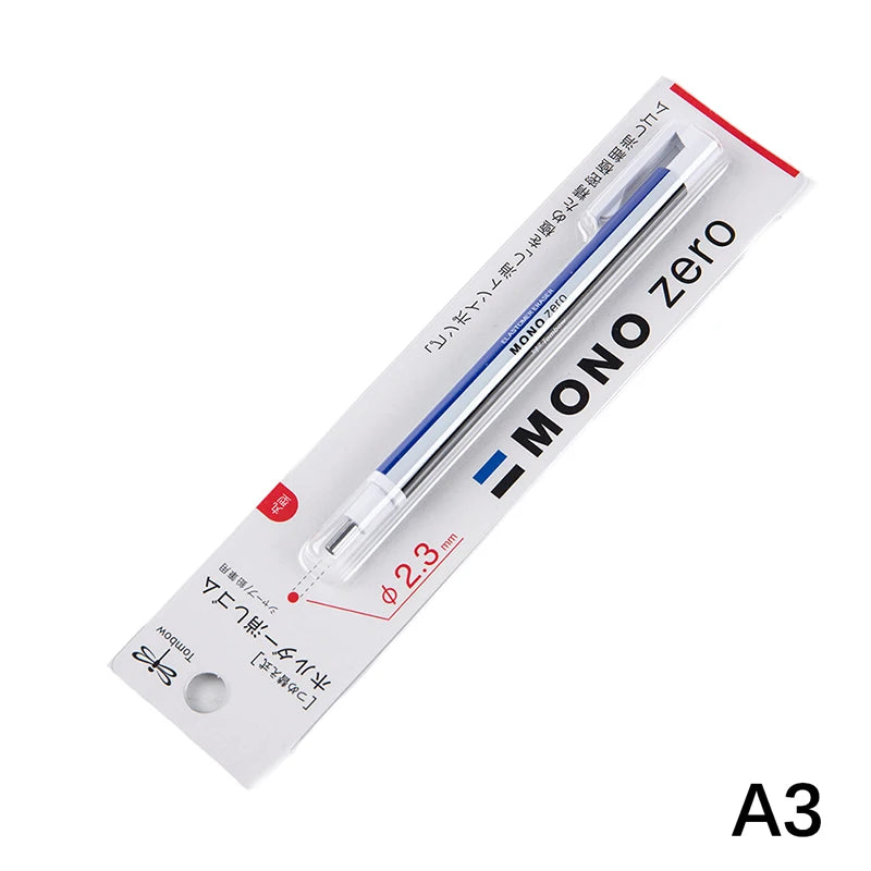Tombow MONO Zero Mechanical Eraser – Refillable Pen-Style Precision Eraser