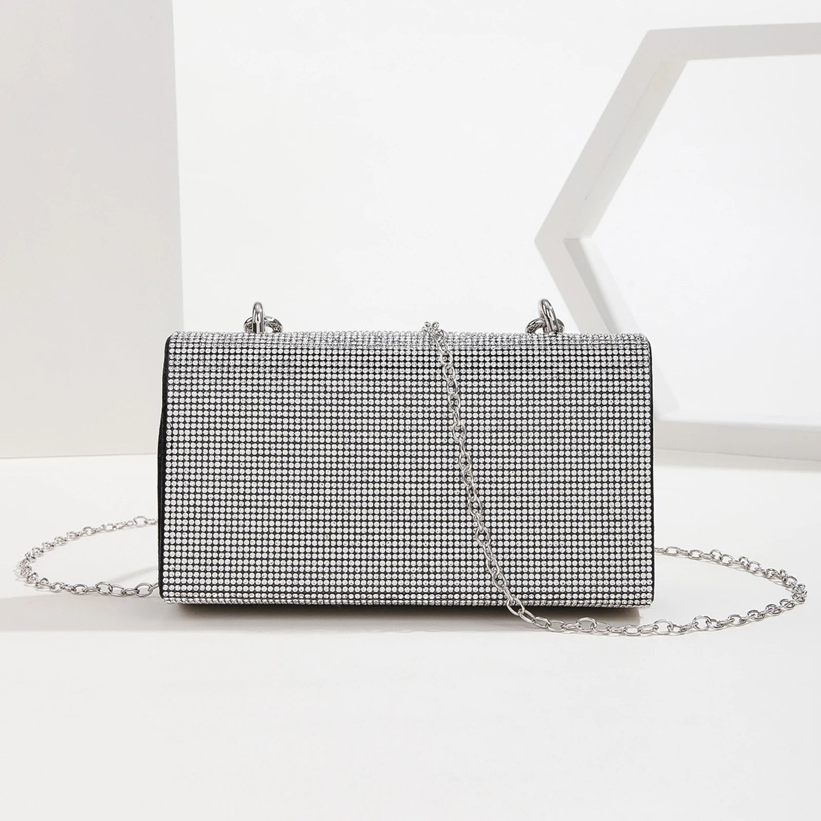 Women’s Luxury Rhinestone Clutch – Shiny Diamond Evening Purse with Large Capacity for Weddings, Parties & Elegant Events