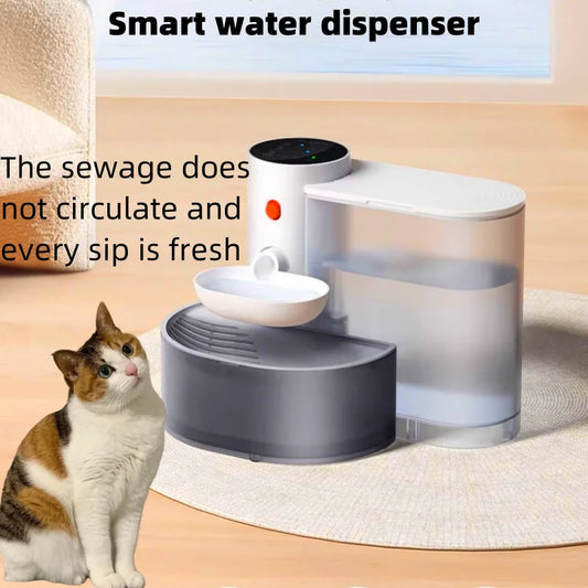 Smart Automatic Cat & Dog Water Dispenser – Rechargeable Running Water Fountain for Pets