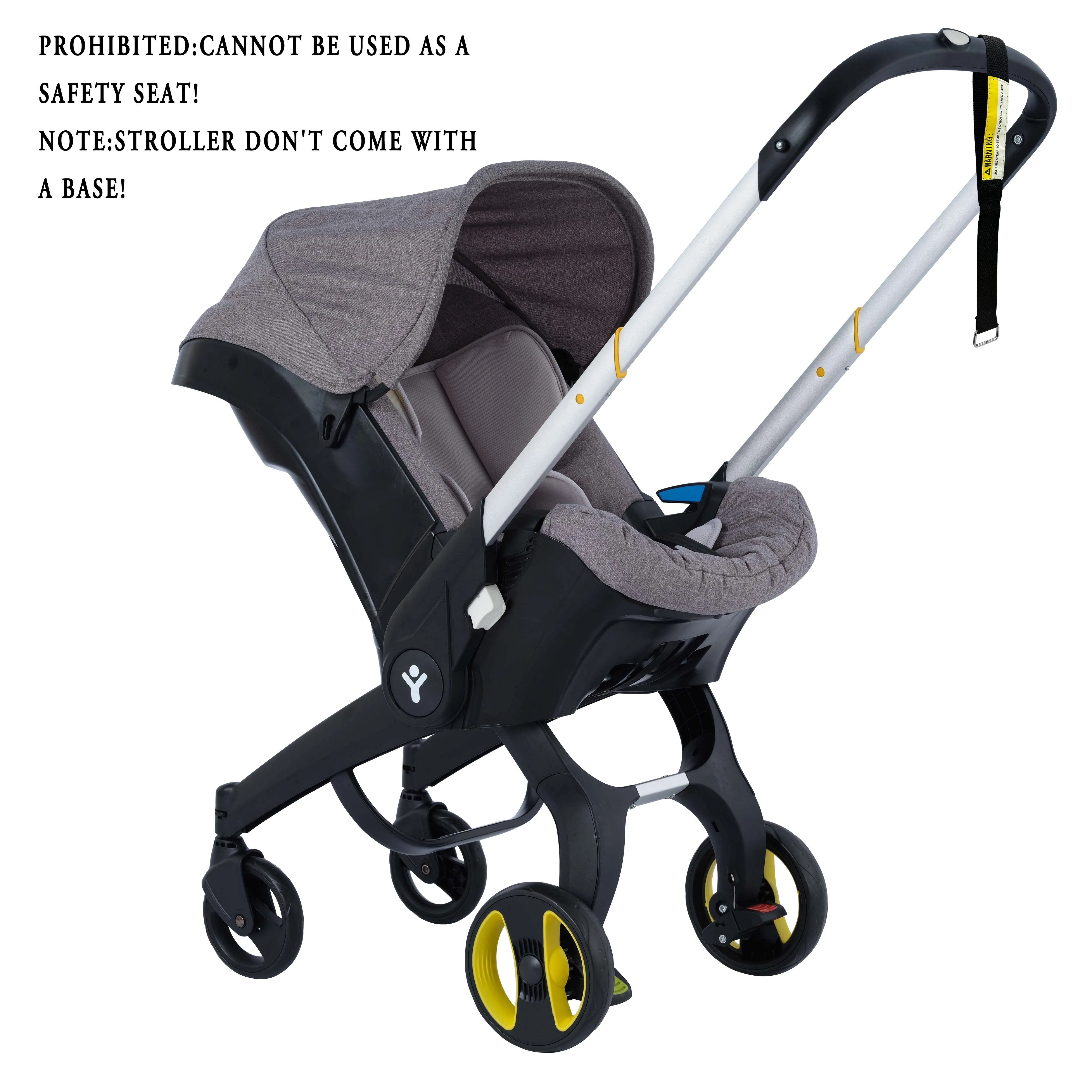 Multiride 2-Way Station Wagon Baby Stroller – Portable & Foldable Metal Frame with Adjustable Sunshade Roof