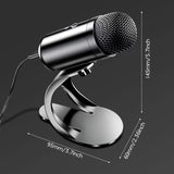 Wired Gooseneck Condenser Conference Microphone – Desktop USB Plug-and-Play with Adjustable Neck & High Voice Clarity