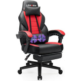 Big & Tall Gaming Chair with Footrest – Racing Style Computer Chair for Adults, 400lb Capacity, Adjustable Height, Headrest & Lumbar Support
