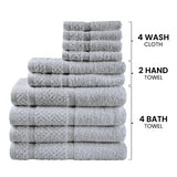 10-Piece Grey Towel Set – Ultra Soft, Durable & Absorbent Bath Towels for Home, Spa & Travel 🛁✨