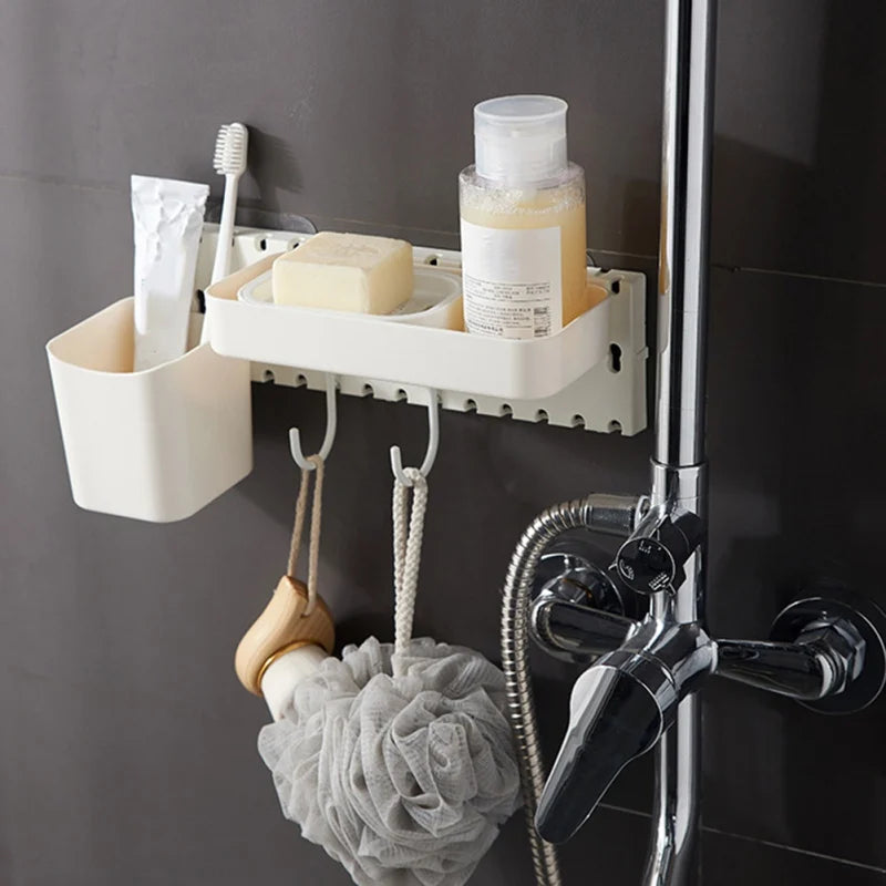 Premium Punch-Free Wall Hanging Storage Rack – Smart Board Organizer 🧩