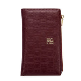 Women’s Retro Classic Long Wallet – Solid Color PU Leather Letter Print Clutch Purse, Portable & Fashionable Daily Handbag