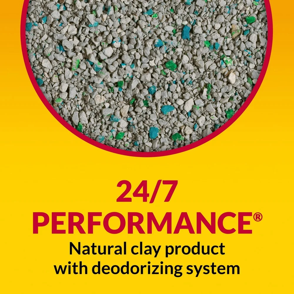 Non-Clumping Cat Litter – 24/7 Odor Control, Low-Dust Clean Linen Scent, 48lb Bag, 99.9% Dust-Free Multi-Cat Formula