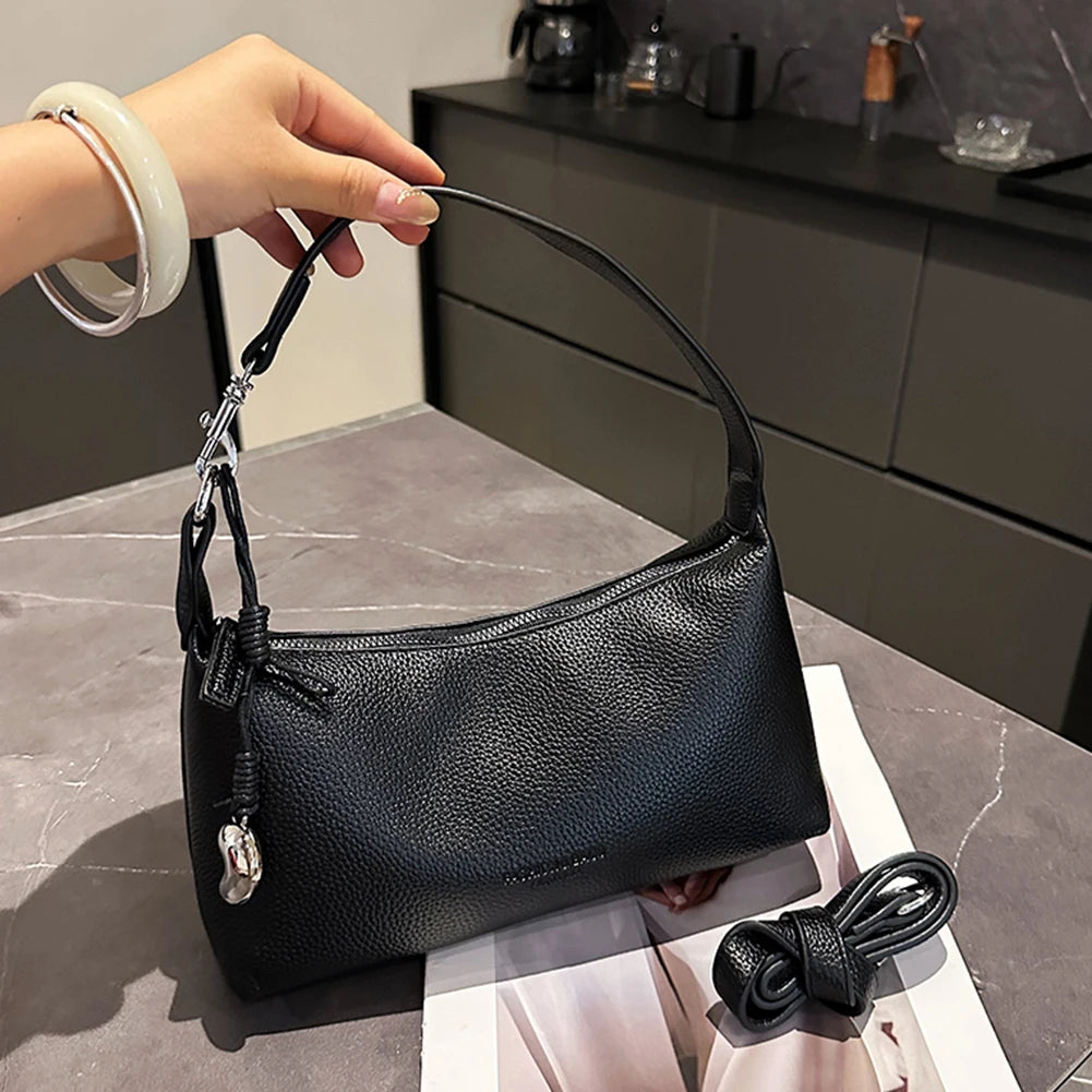 Women’s PU Leather Trendy Hobo Bag – Adjustable Strap Crossbody Tote Handbag