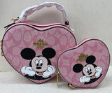 2024 European-American Style Cartoon Mother-Daughter Heart-Shaped Crossbody Bag – Cute Matching Mini Shoulder Bag