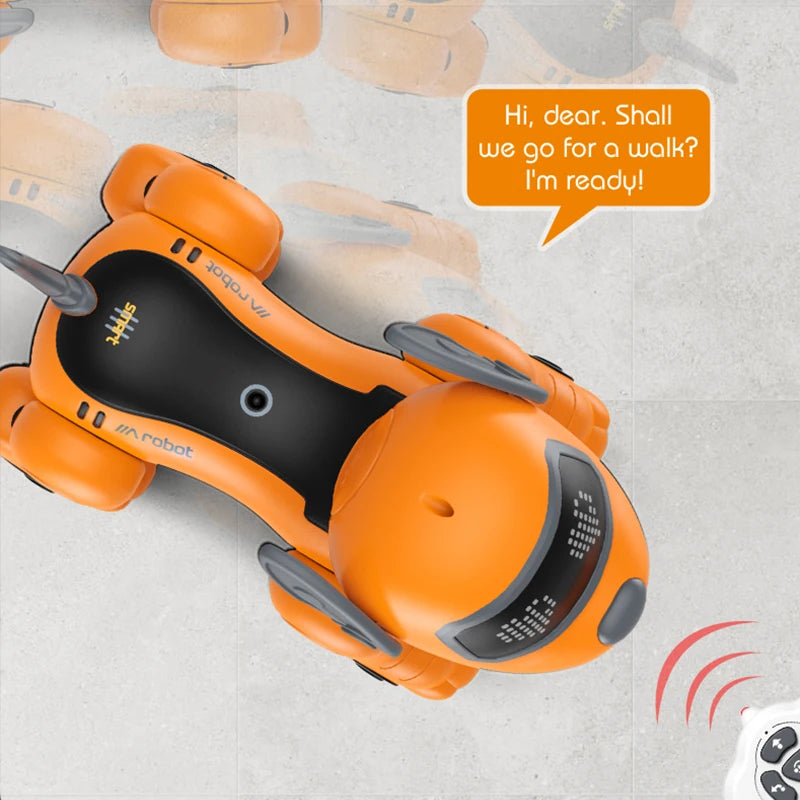 RC Robot Dog – Intelligent Voice Dialogue Programmable AI Smart Pet Toy, Electric Educational Robot for Kids Boys & Girls