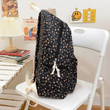 Floral Aesthetic Lightweight Laptop School Backpack – Nylon Fashion Bookbag for Teen Girls, Women & Kids