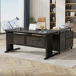 🖥️ Tribesigns 63" L-Shaped Executive Desk – Large Office Desk with File Cabinet, Drawers & Storage Shelves