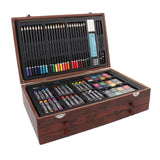 Premium Wooden Art Set — Multifunctional Sketching & Painting Kit with Foldable Storage Box (School & Creative Projects) 🎨