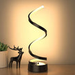 🌀 Classic Creative Spiral LED Table Lamp – Modern Minimalist Dimmable Lamp with Adjustable Arm & Soft Multifunctional Light