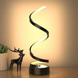 🌀 Classic Creative Spiral LED Table Lamp – Modern Minimalist Dimmable Lamp with Adjustable Arm & Soft Multifunctional Light