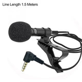 3.5 mm Clip-On Lavalier Microphone – Compact Lapel Mic for Mobile, Conference, Speech & Video Recording