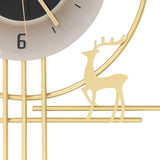 Modern LED Wall Clock – Large 35–70cm Gold Quartz Decorative Clock for Living Room & Indoor Home Décor ⏰✨