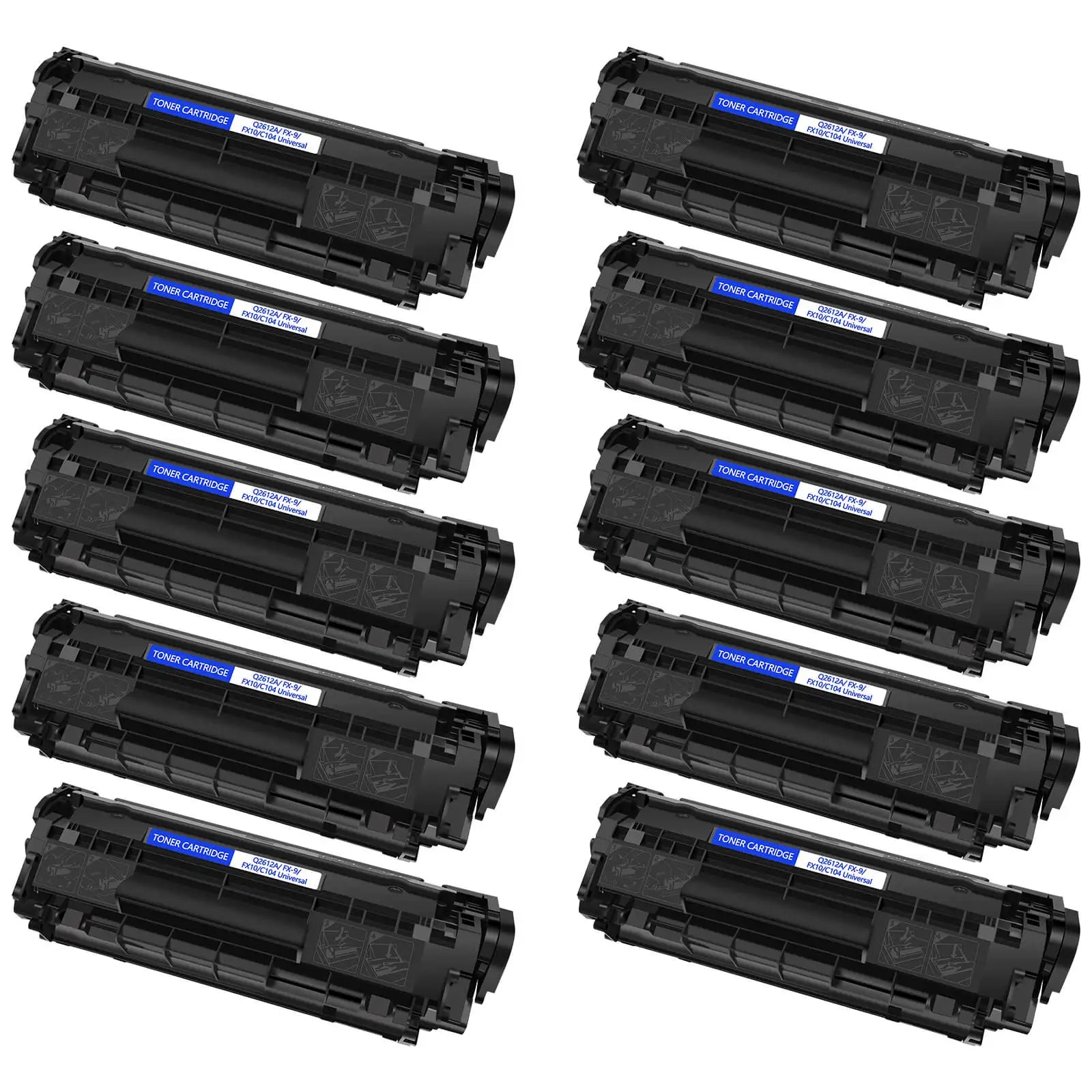 Greencycle High-Yield Q2612A (12A) Black Toner Cartridge – Compatible with HP LaserJet 1020 Series