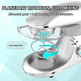 6 QT Electric Stand Mixer – 660 W Tilt-Head Food Mixer with 6-Speed, Dough Hook, Whisk & Dishwasher-Safe Bowl