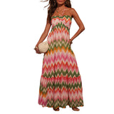 Elegant Floral Print Maternity Dress – V-Neck Pregnancy Outfit with Flowy Ruffled Hemline, Summer Casual Wear for Women