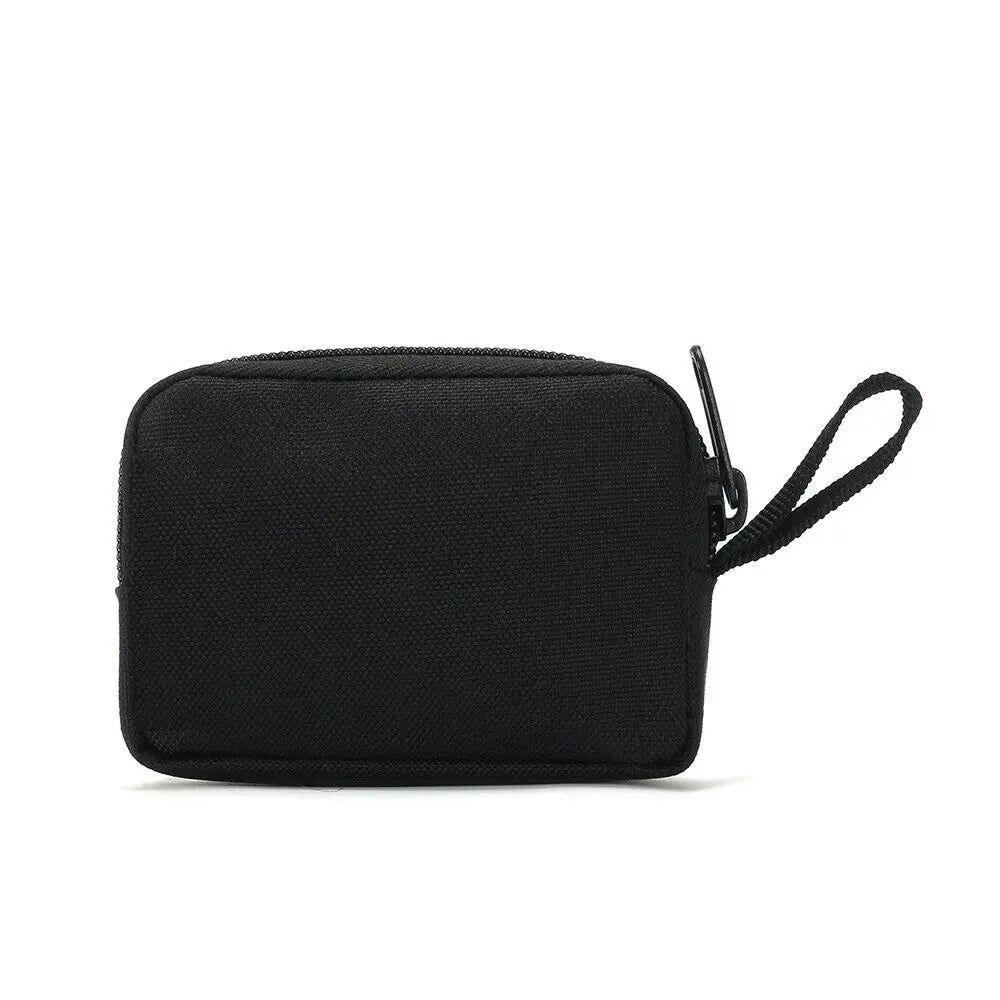 Tactical Small EDC Bag – Nylon Coin, Money & Key Pouch with Zipper Card Pocket & Outdoor Belt Pack