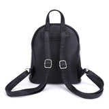 Large Capacity Women’s PU Leather Shoulder Backpack with Multi Pockets for Daily & Travel Use