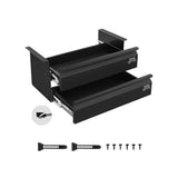 Slide-Out 2-Drawer Under-Desk Organizer – Space-Saving Storage Solution