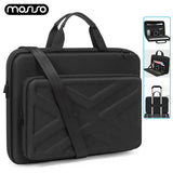 Hard Shell Waterproof Laptop Shoulder Bag (13–17 Inch) – Shockproof Case for MacBook Air/Pro M1–M4, HP, Dell, Lenovo, ASUS