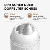 Rich Crema Portable Electric Espresso Maker – Self-Heating, 2-in-1 Extraction System for Travel, Car & Hiking