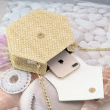 Cute Straw Shoulder Crossbody Bag for Women – Summer Woven Belt Bag Style