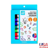 Dry Erase Markers 8-Pack with Chisel Tip, Low-Odor Quick-Dry Ink for Whiteboard & Glass