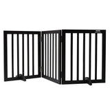 Vevor Free-Standing Dog Gate – 3 Panel Foldable Pet Gate for Narrow Passageways, Expandable Freestanding Barrier for Dogs & Pets