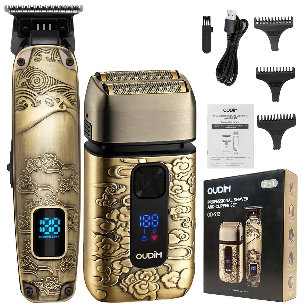 Men’s Foil Shaver & Grooming Kit – Bald Head Shaver, Hair & Beard Trimmer, Mustache & Face Shaving Machine