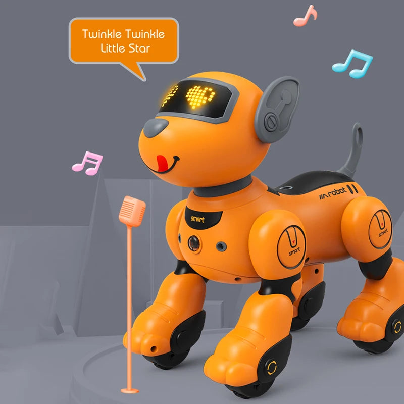 RC Robot Dog – Intelligent Voice Dialogue Programmable AI Smart Pet Toy, Electric Educational Robot for Kids Boys & Girls