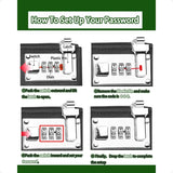 Lockable Nylon Money Bag – 5×8 inch Durable Security Bank Pouch for Cash, Coins, Jewelry, Passports & Cards