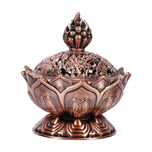 Vintage Backflow Incense Burner – Ceramic Smoke Waterfall Cone & Stick Holder | Zen Aromatherapy Home Decoration