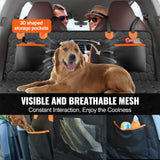 “Vevor Back Seat Extender Dog Car Seat Cover – Hammock Bed with Mesh Window & Storage Pocket, Supports up to 350 lbs”