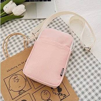 Women’s Casual Mobile Phone Crossbody Bag — Simple Vertical Shoulder Messenger Purse