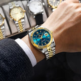 POEDAGAR Luxury Sport Men’s Watch – Waterproof Stainless Steel Quartz Wristwatch with Date & Luminous Display